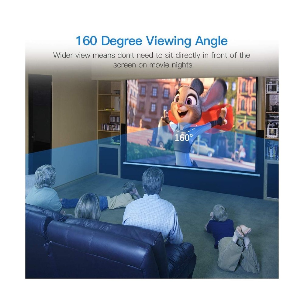 Auto Motorized Projector Screen 100 inch 16:9 HD Diagonal with Remote Control...