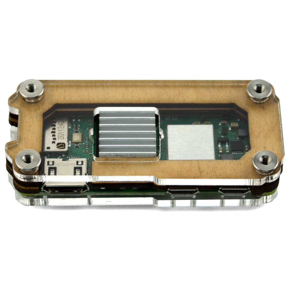 C4Labs Zebra Zero Heatsink Case for Raspberry Pi Zero 2 - Color & Size Options