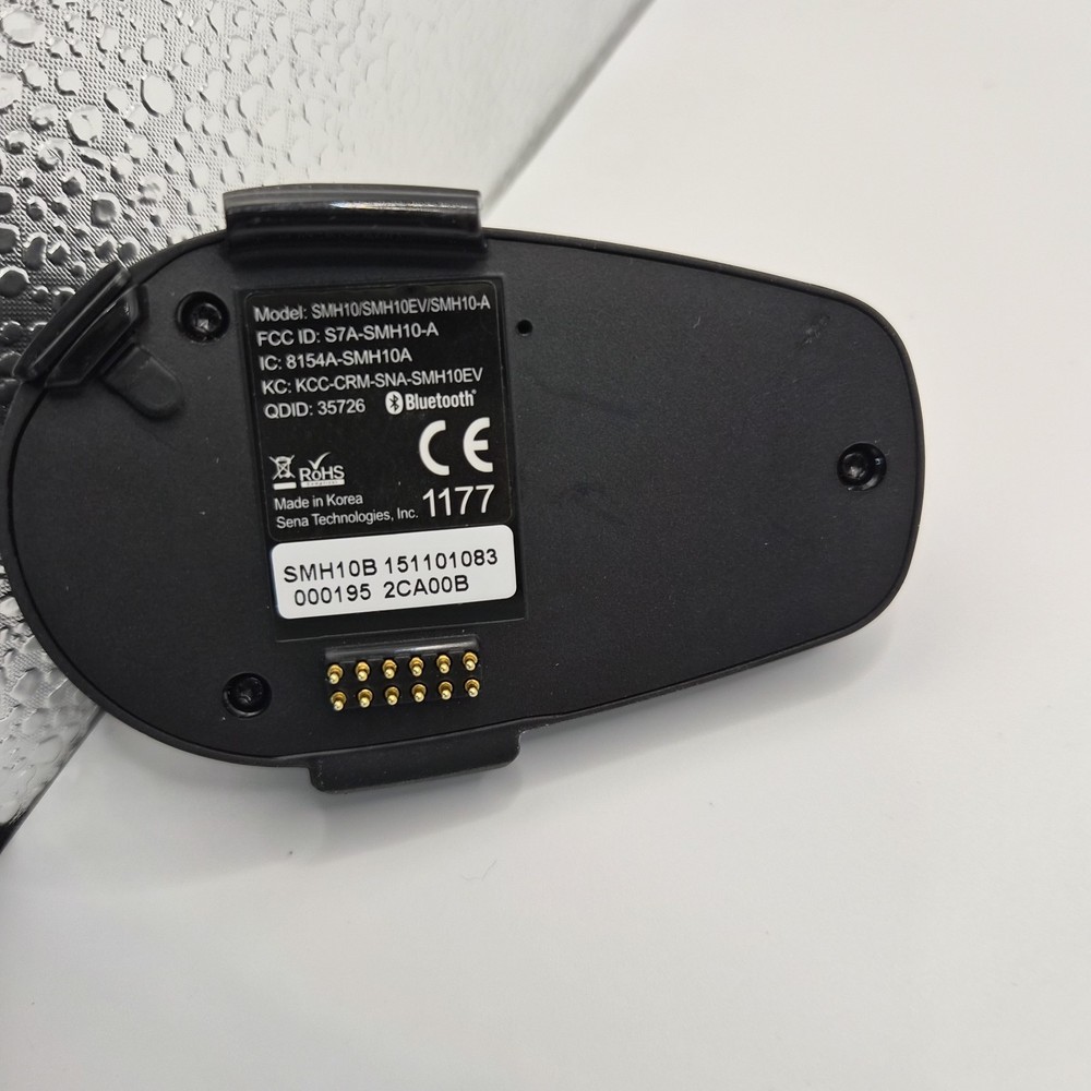 Sena SMH10 Motorcycle Const. Bluetooth Headset Intercom Receiver Only- Untested