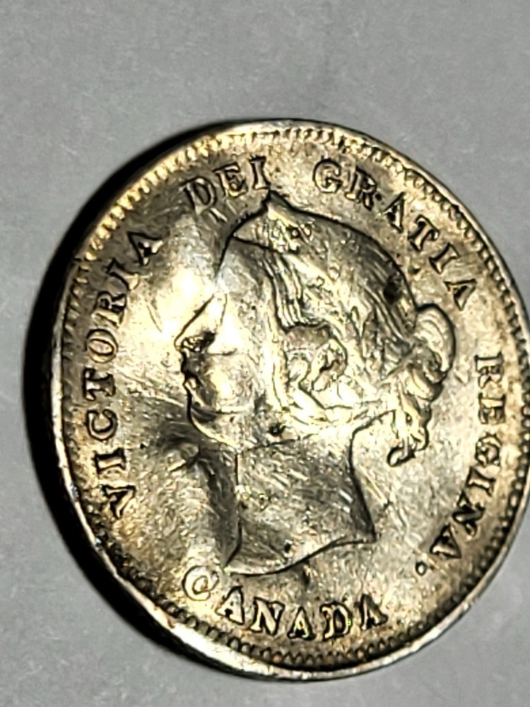 Canada 1897 VF Silver 5 cent