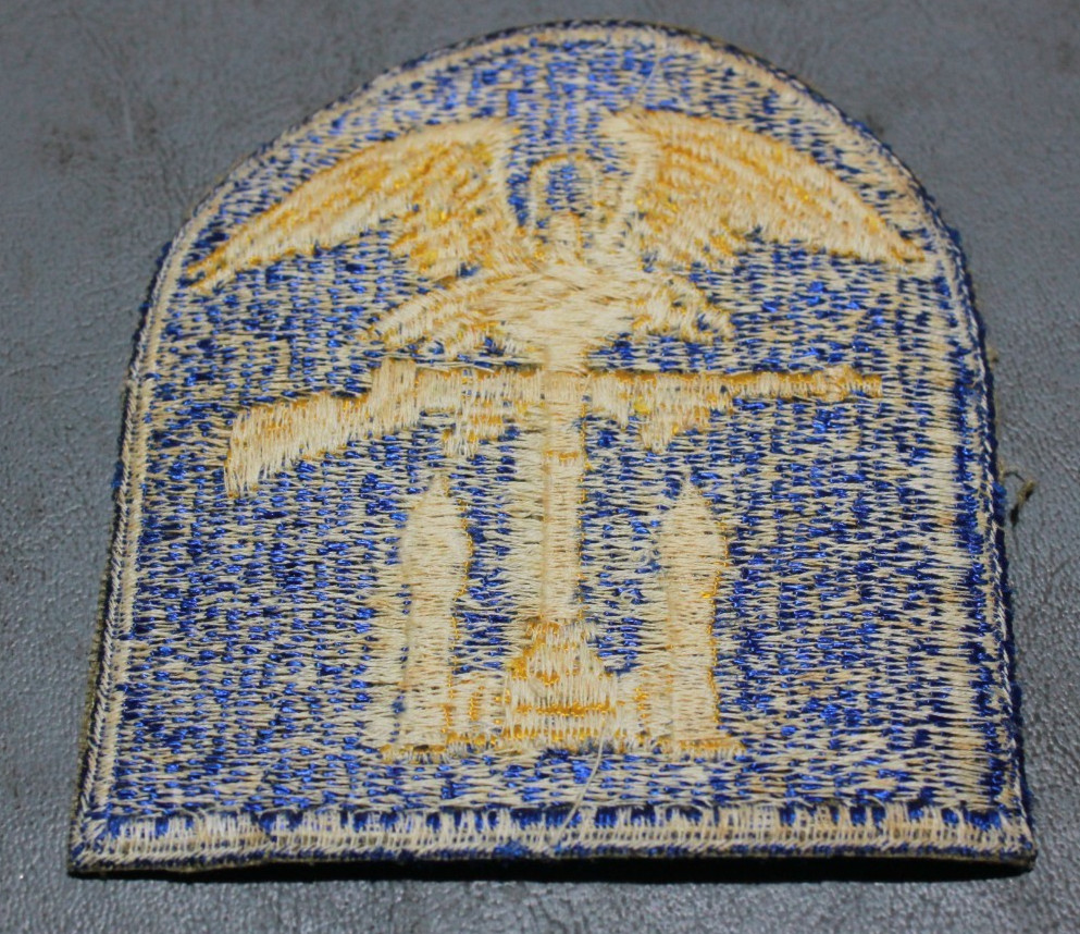 WWII U.S. ARMY AMPHIBIOUS COMMAND blue embroidered Patch No Glow Whiteback