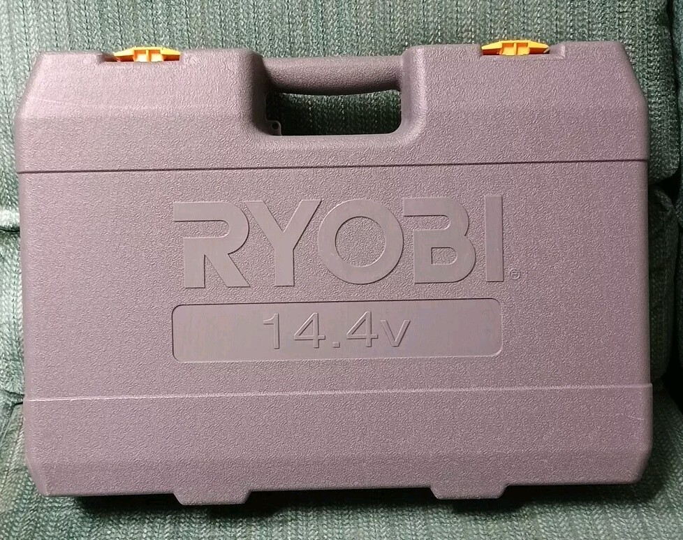 Ryobi 14.4V Cordless Drill & Light, Battery CASE w/Instructions (Read)