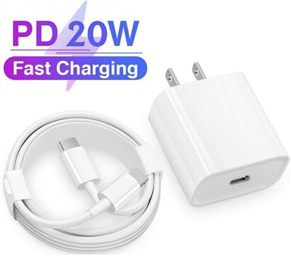 For iPhone Charger Fast USB Cable & Wall Cube for iPhone 14 13 12 11 Pro Max