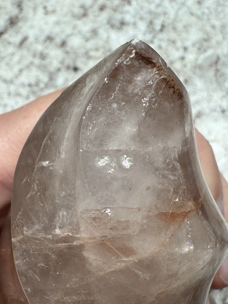 Polished Fire Quartz Flame - Over 1 Lb!