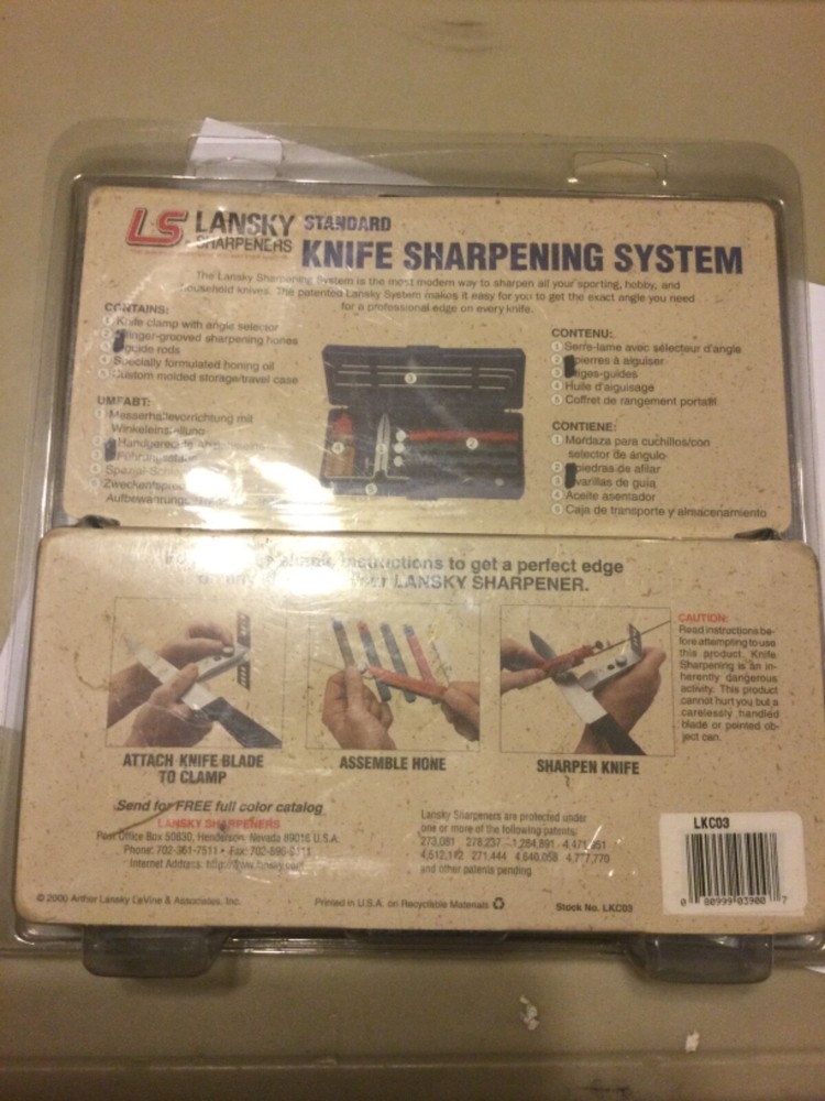 Lansky Standard Knife Sharpening System Part # LKC03. Open box Unused
