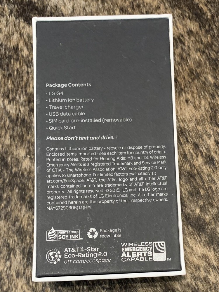 LG G4 OEM Box Only