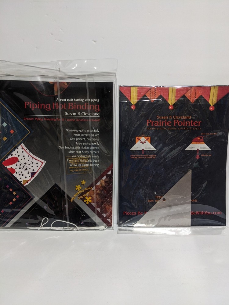 Piping Hot Binding & Prairie Pointer Pressing Tool For Quilting