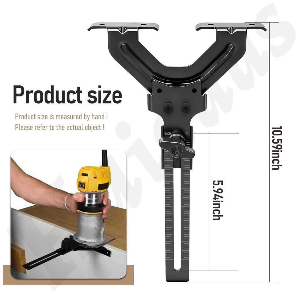 DNP618 Edge Guide for Fixed Base Compact Router,Compatible With DEWALT DWP611 R