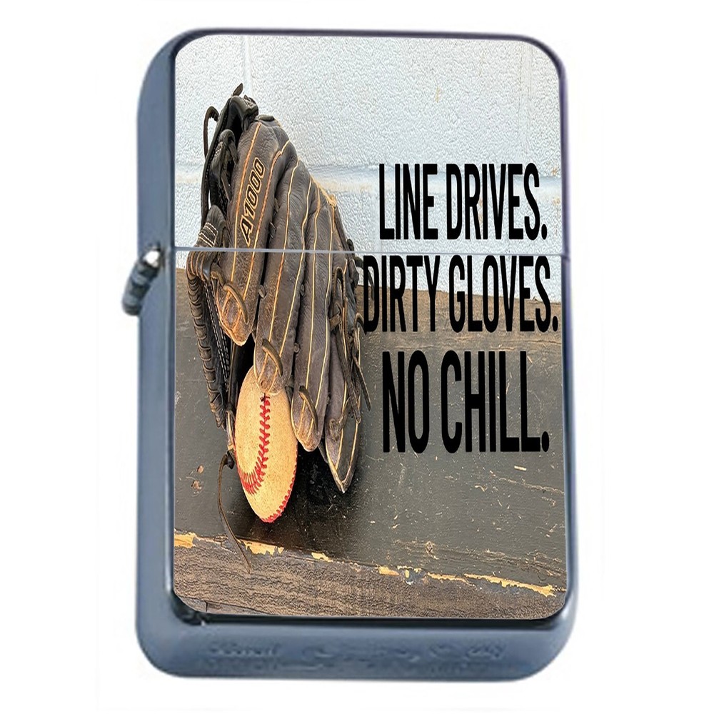 No Chill Baseball Design Oil Lighter