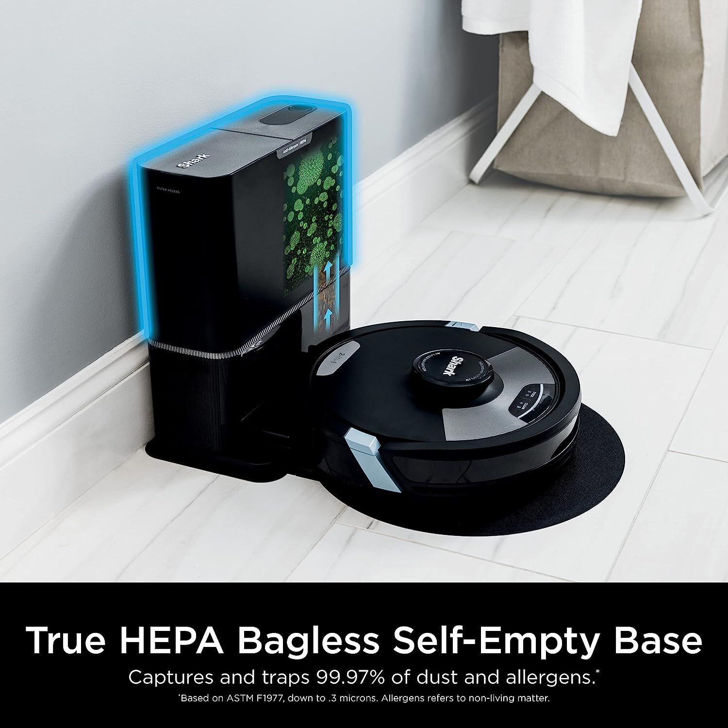 Shark AI Ultra 2-in-1 Robot Vacuum and Mop and XL Self-Emptying HEPA Base
