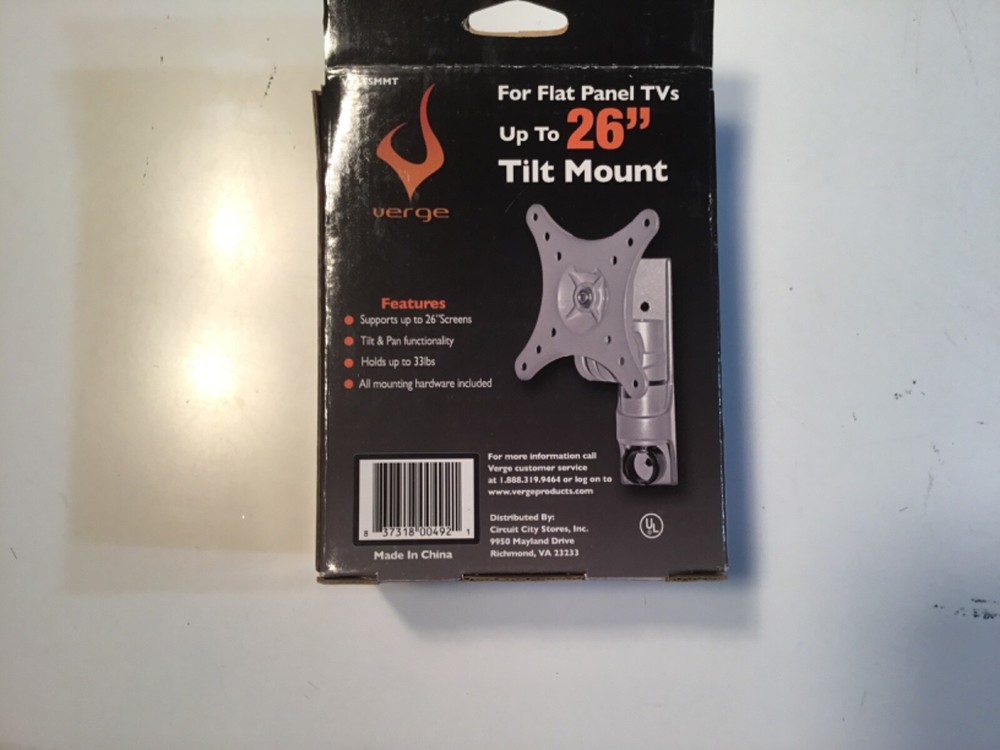up to 26 inch flat panel tv mount