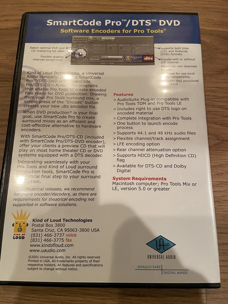 Kind of Loud Technologies Smart code Pro/DTS DVD