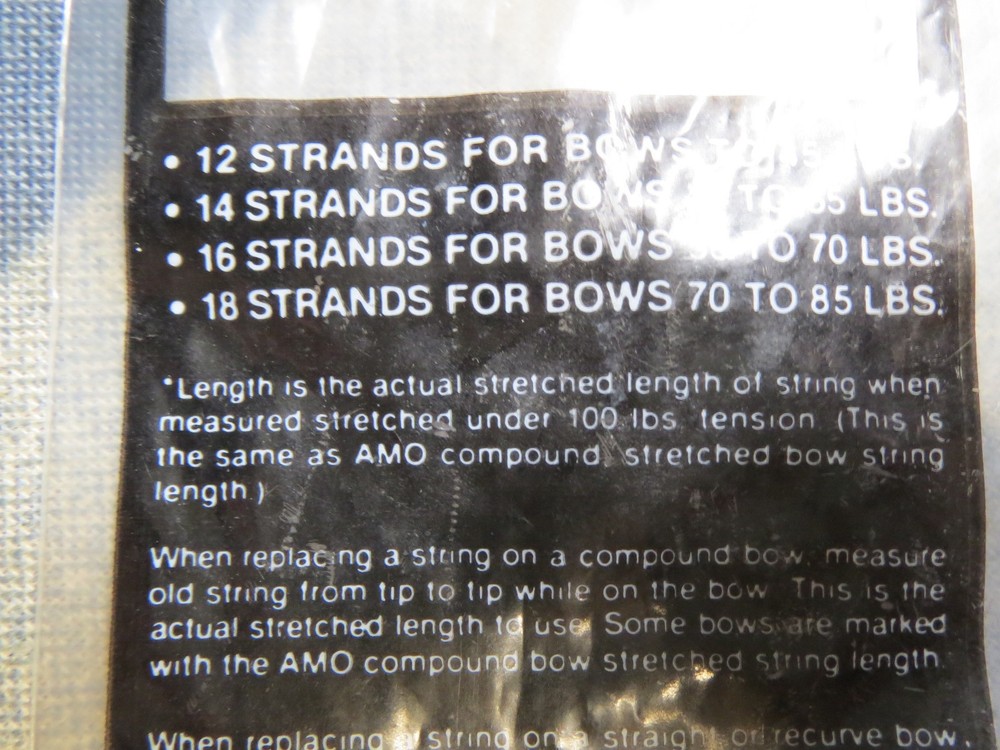 Archery compound bow string 18 strand 55" NEW !!! For 70 to 85 Lb Bows
