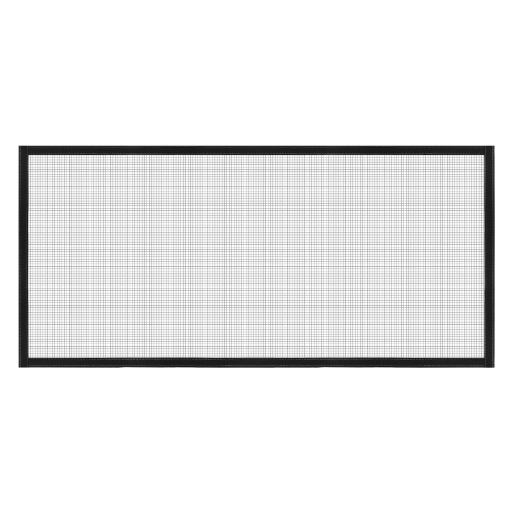 Window Screen Mesh 28"x55" Fiberglass Net Mesh Grey Frame Hook and Loop