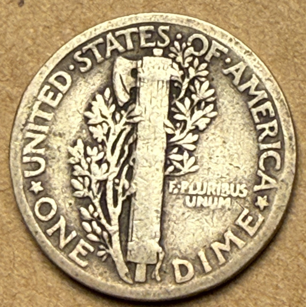 1929-S Mercury Silver Dime