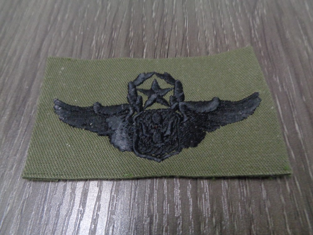 US Air Force Command Master Pilot Wings Badge Insignia od green Patch new