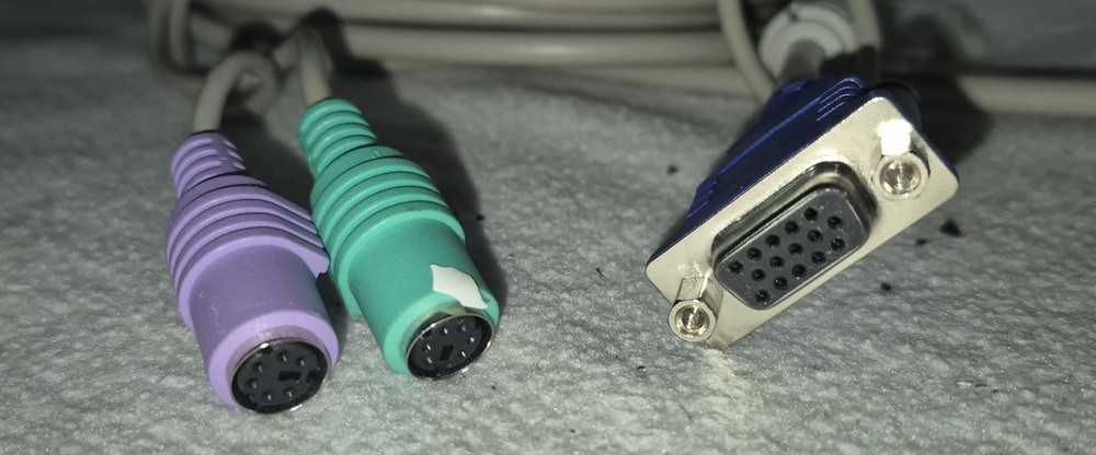 Raritan CCPT40F KVM PS/2 Cable Used