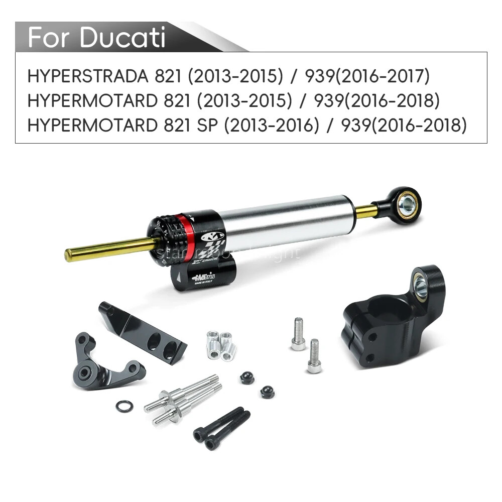 Motorcycle Steering Damper Stabilizer Bracket Kit For Ducati Hyperstrada 821 939
