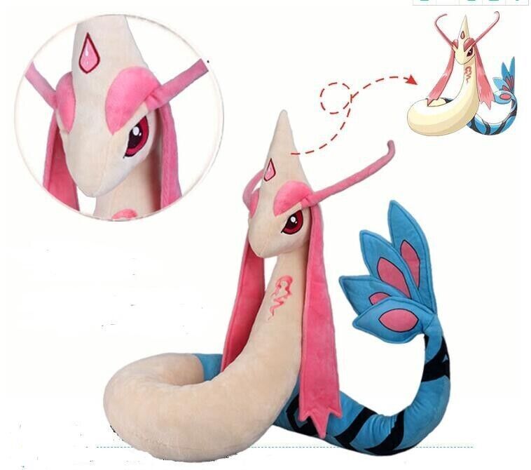 66'' Milotic Giant Plush Doll 170cm Stuffed Cotton Pillow Anime Toy Xmas Gift
