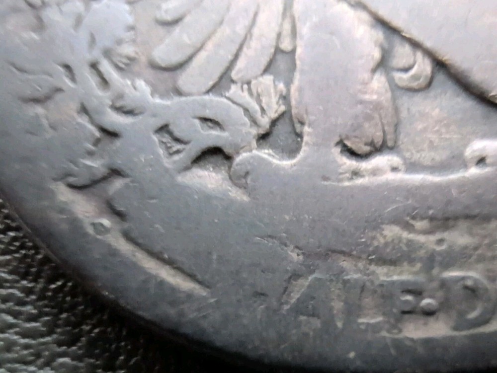 1917-D Reverse Mint Walking Liberty Half Dollar Circulated #C94