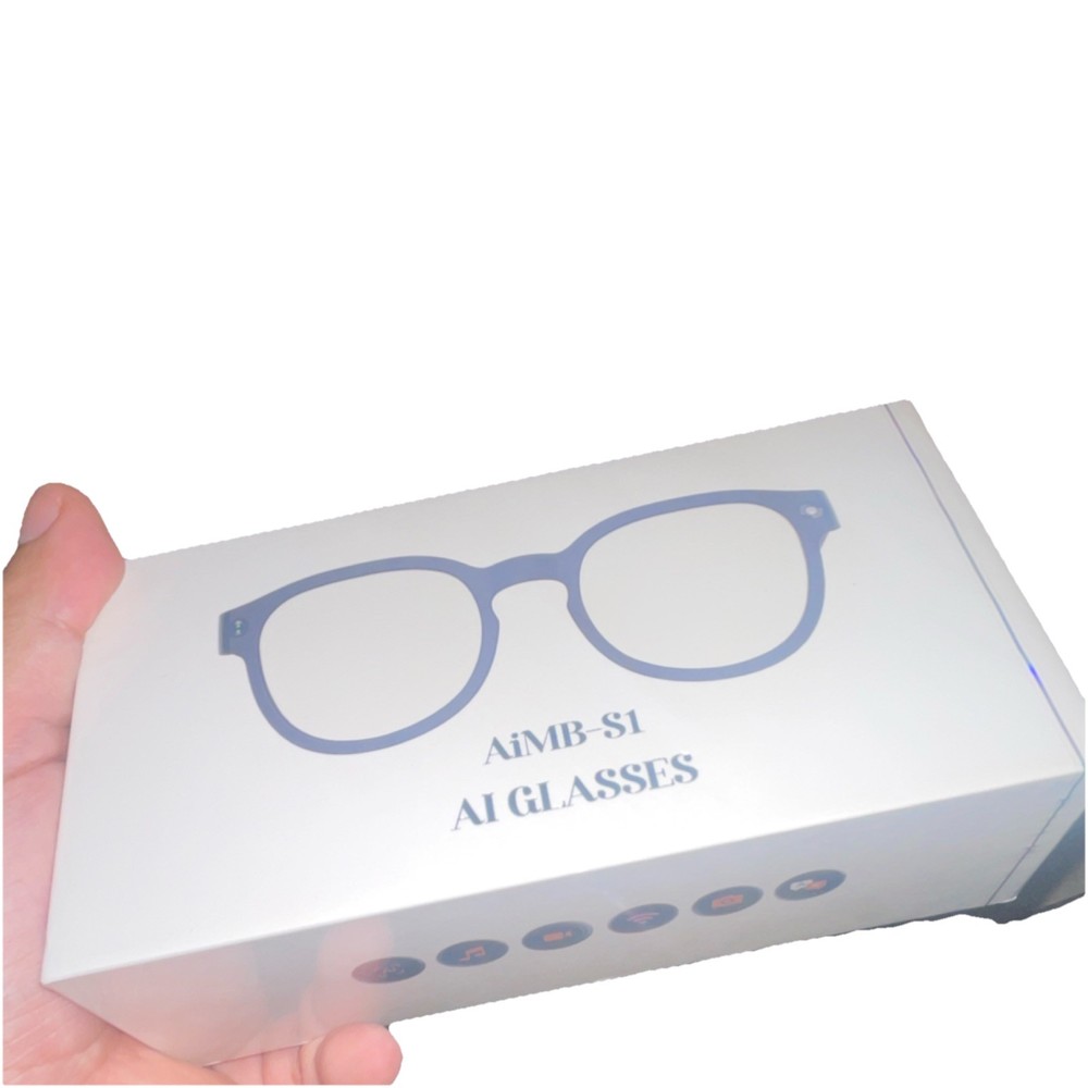 AiMB-S1 AI Smart Glasses with Touch Control, Camera, Bluetooth Connectivity