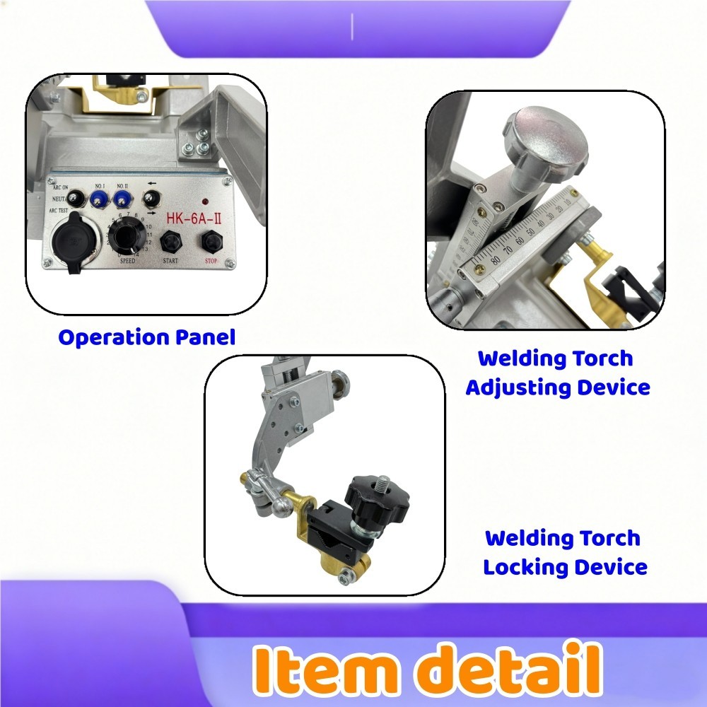 110V Automatic Welding Trolley Portable Flat Rail & Angle Welding Carriage
