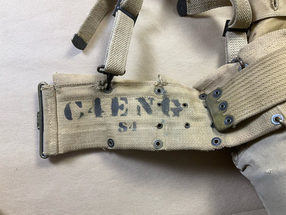 WWI GI Belt With Accessories