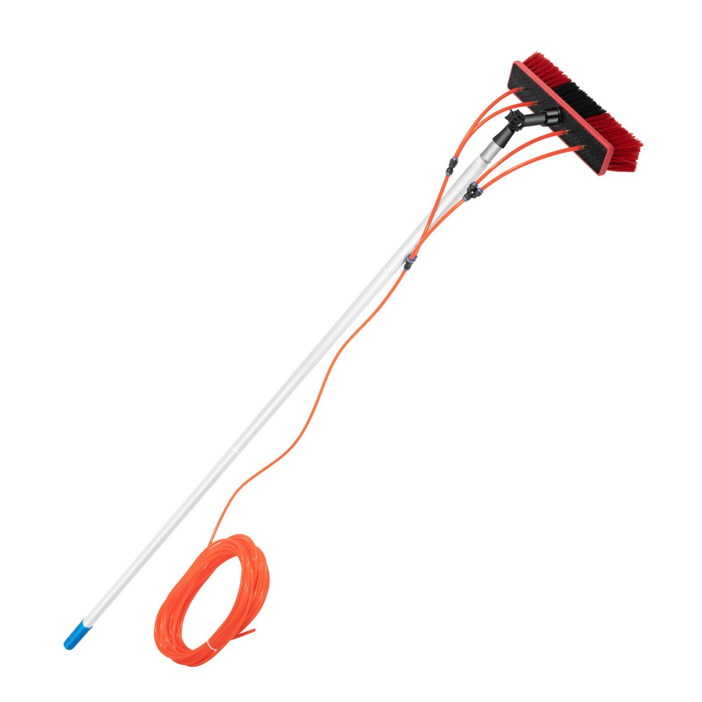 26 FT Water Fed Pole Kit Window Solar Panel Cleaning Extendable Telescopic Pole