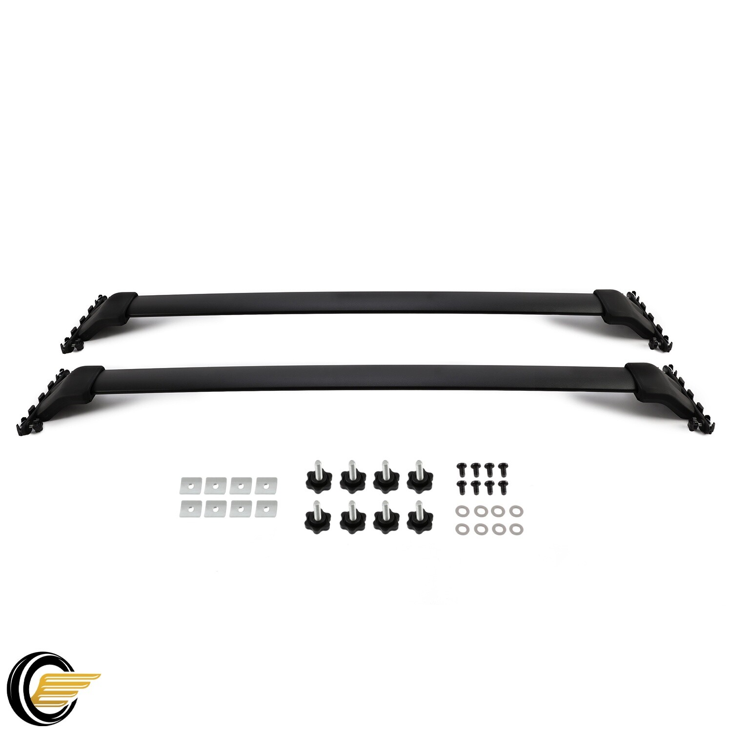 Roof Rack Cross Bars Luggage Cargo Carrier Black For Honda Pilot 2009-2015