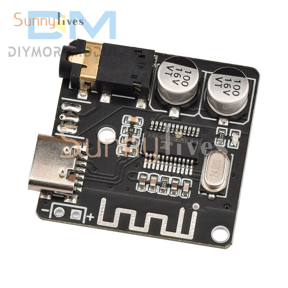 VHM-314 Bluetooth 5.0 Audio Decoder Board MP3 Amplifier Module USB Type-C New