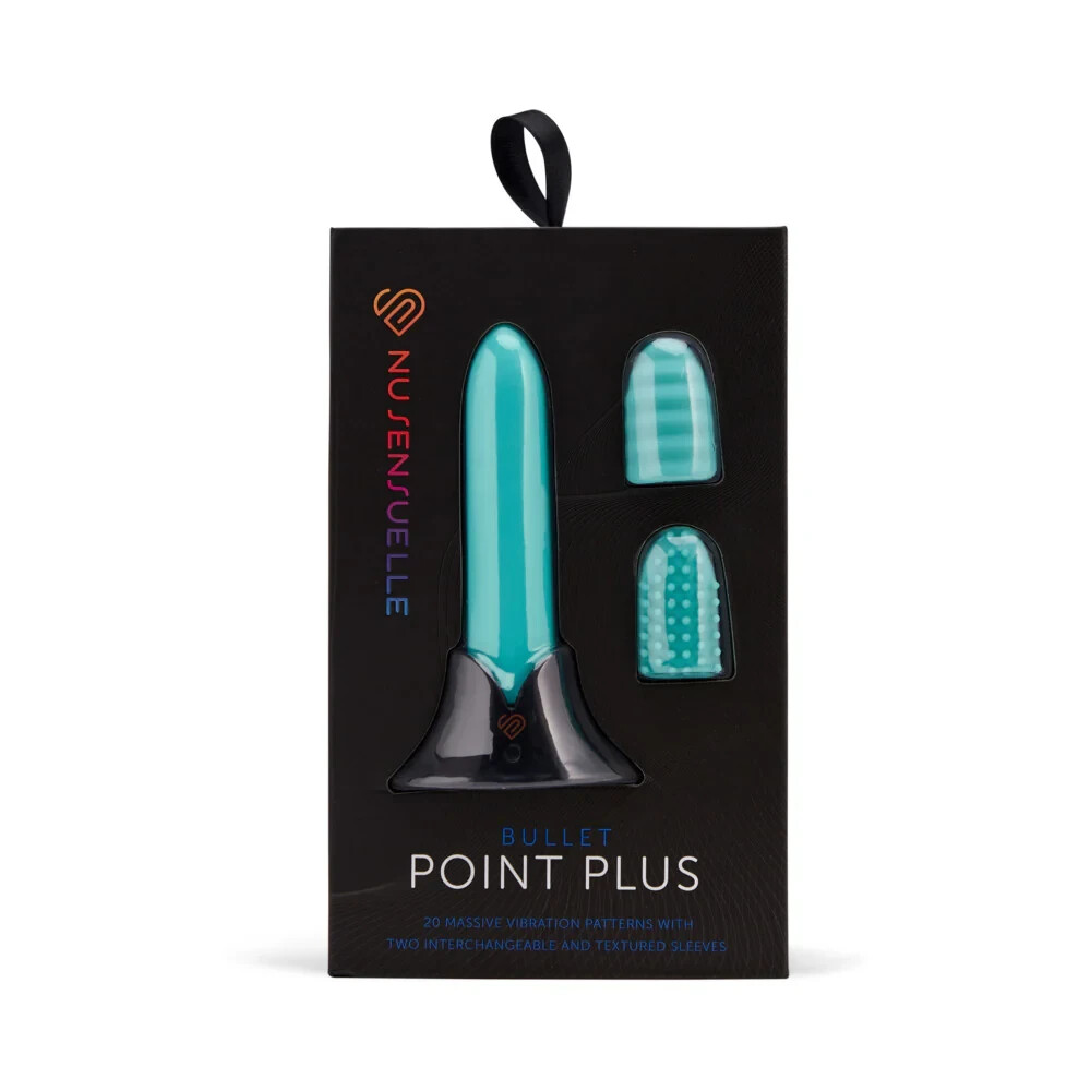 Sensuelle Point Plus 20 Function Rechargeable Bullet Vibe & Silicone Tips