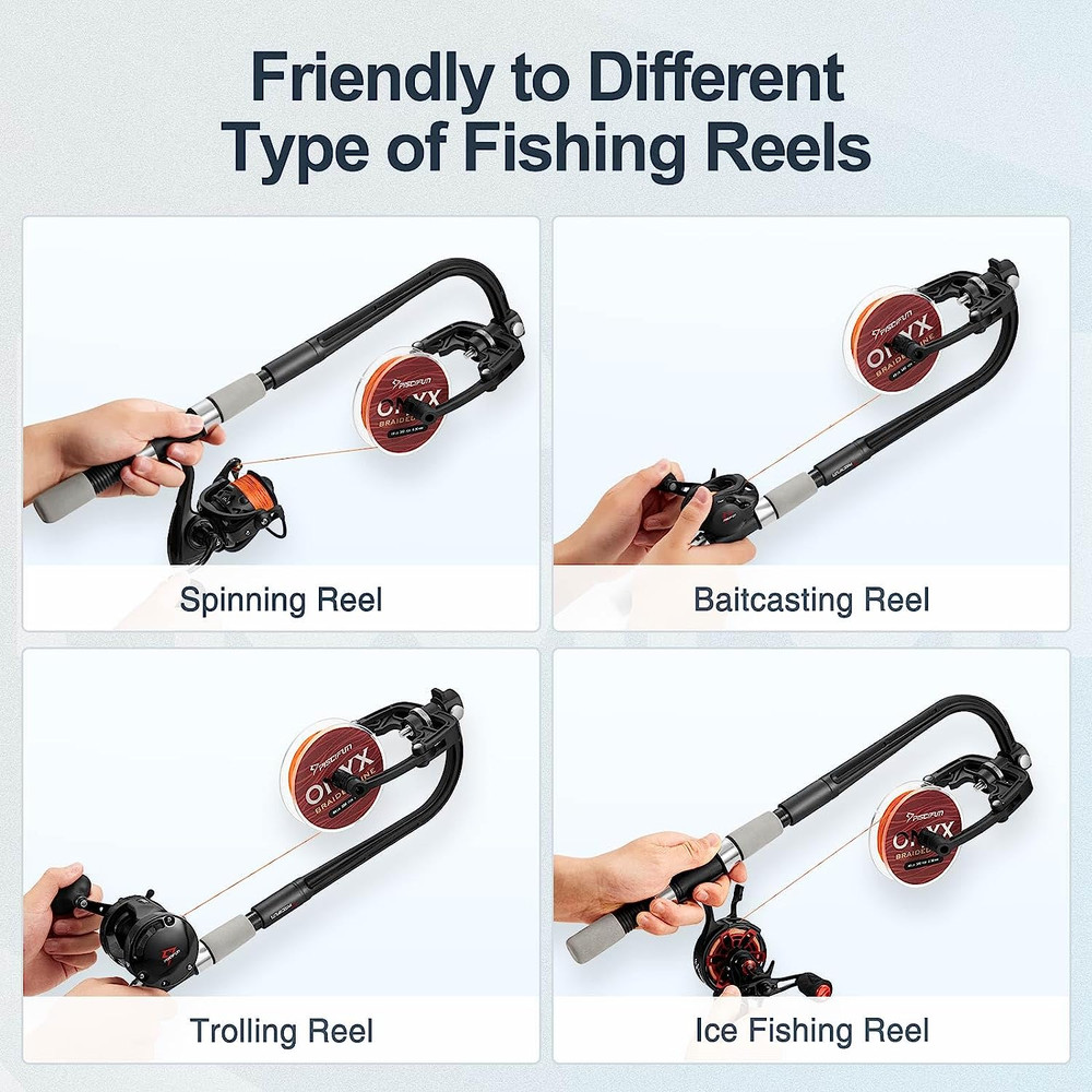 Fishing Line Winder Spooler Machine Spinning Reel Spool Spooling Station System