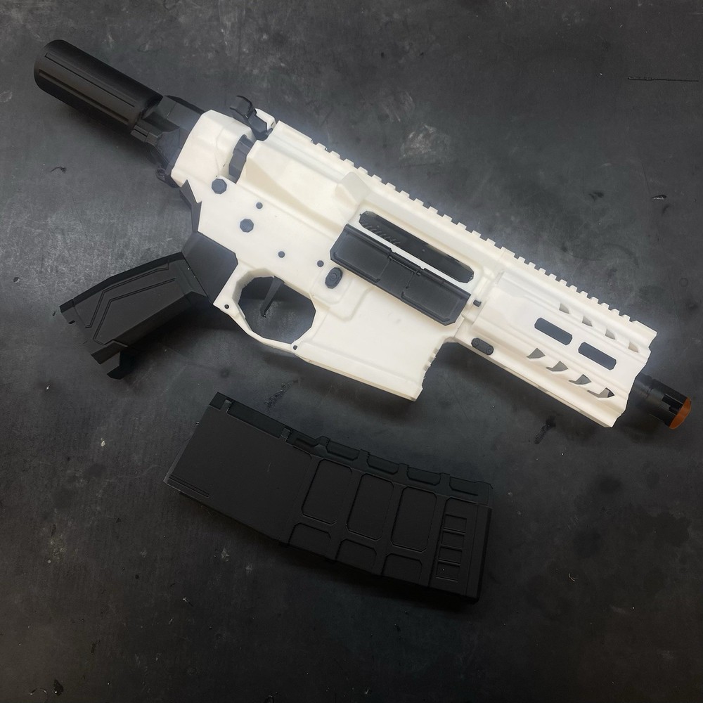 Micro ARP 2 Tone Black/White 1:1 Scale 3d Printed