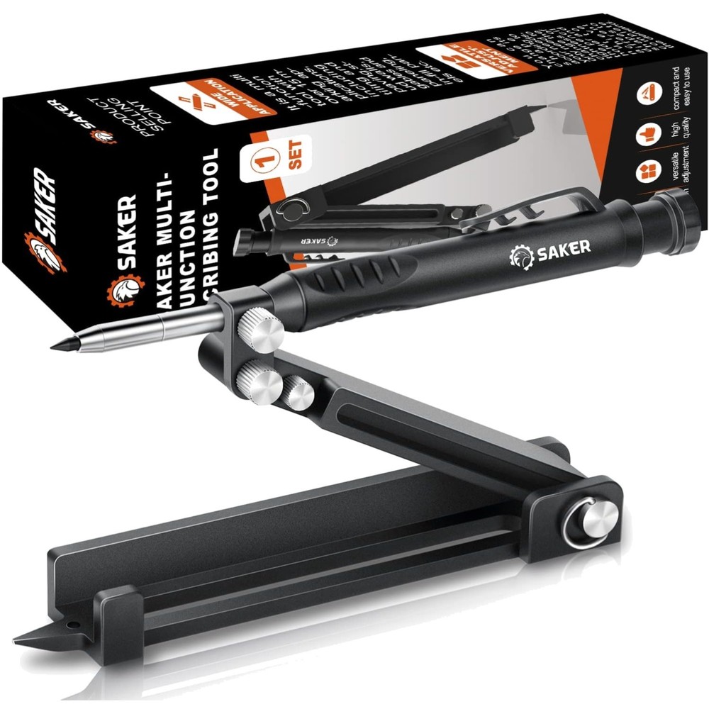 Multi-function Scribing Tool- Construction Pencil- Aluminum Alloy Scribe Tool...