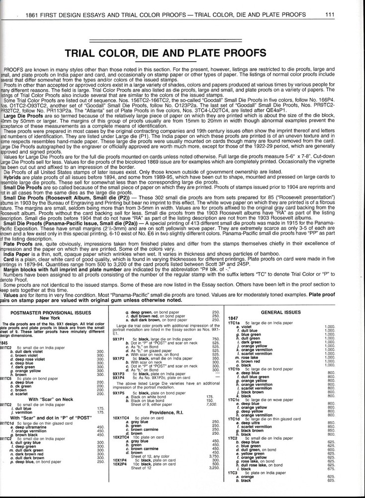 Scott Catalog of US Essays and Proofs 2025 - Reference Book - 2nd Ed NEW!