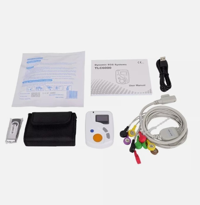 New 24-Hour 12-Lead Holter ECG Dynamic Recorder Analyzer System PC Software