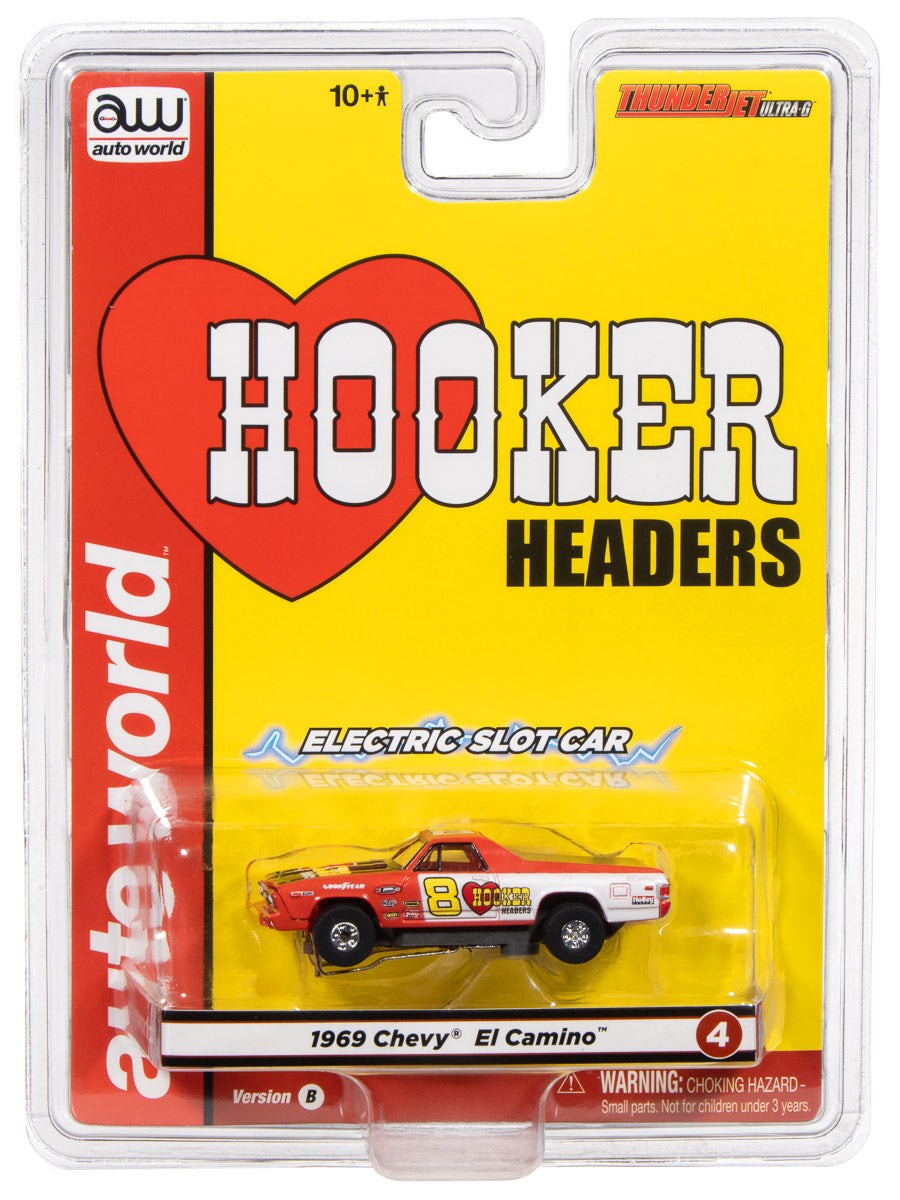 Auto World Thunderjet 1969 Chevy El Camino Combo HO Scale Slot Car