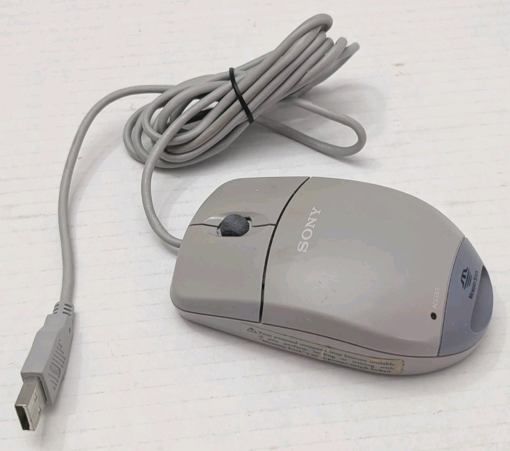 Vintage Sony Mouse Memory Stick Reader/Writer MSAC-US5 - NICE - Works