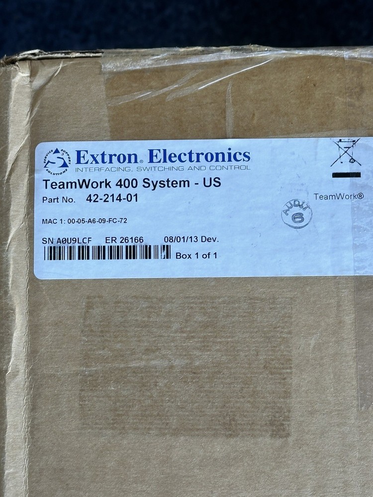 Extron Electronics TeamWork 400 System US 42-214-01 Sealed Box New