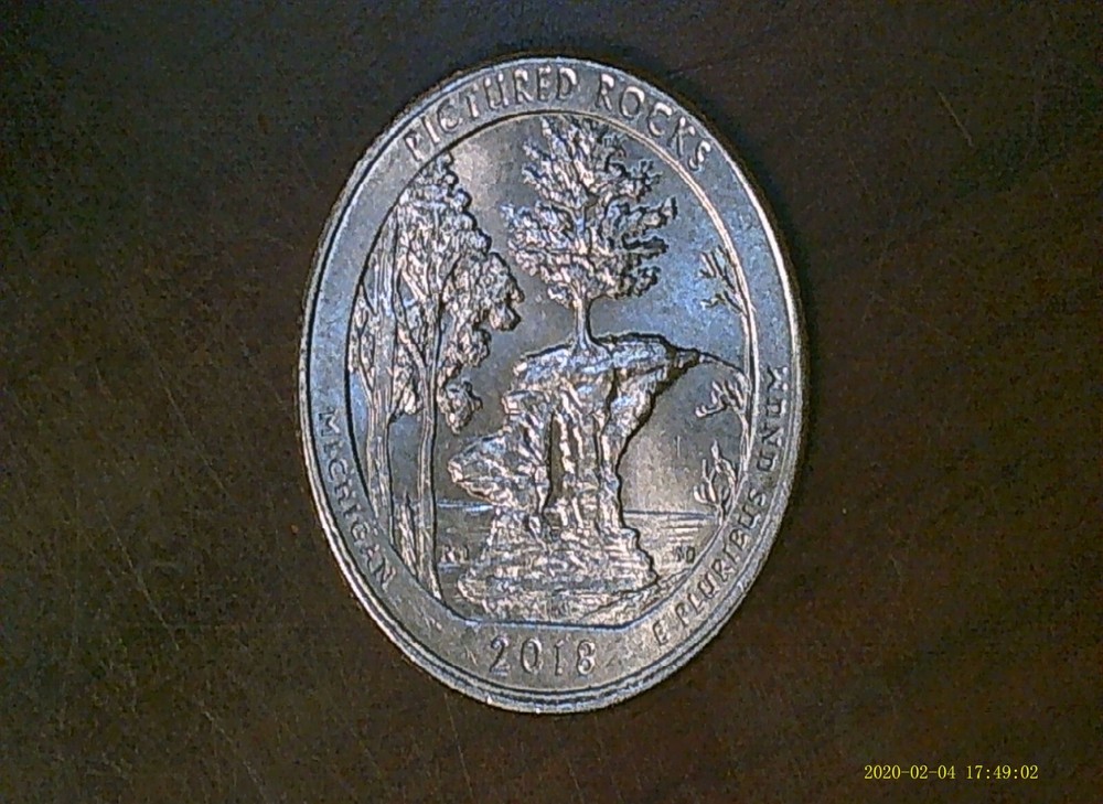 2018-P Pictured Rocks DDR Misaligned Strike Error Coin