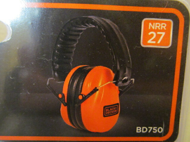 Black+Decker NRR27 Compact Earmuff, Model BD750