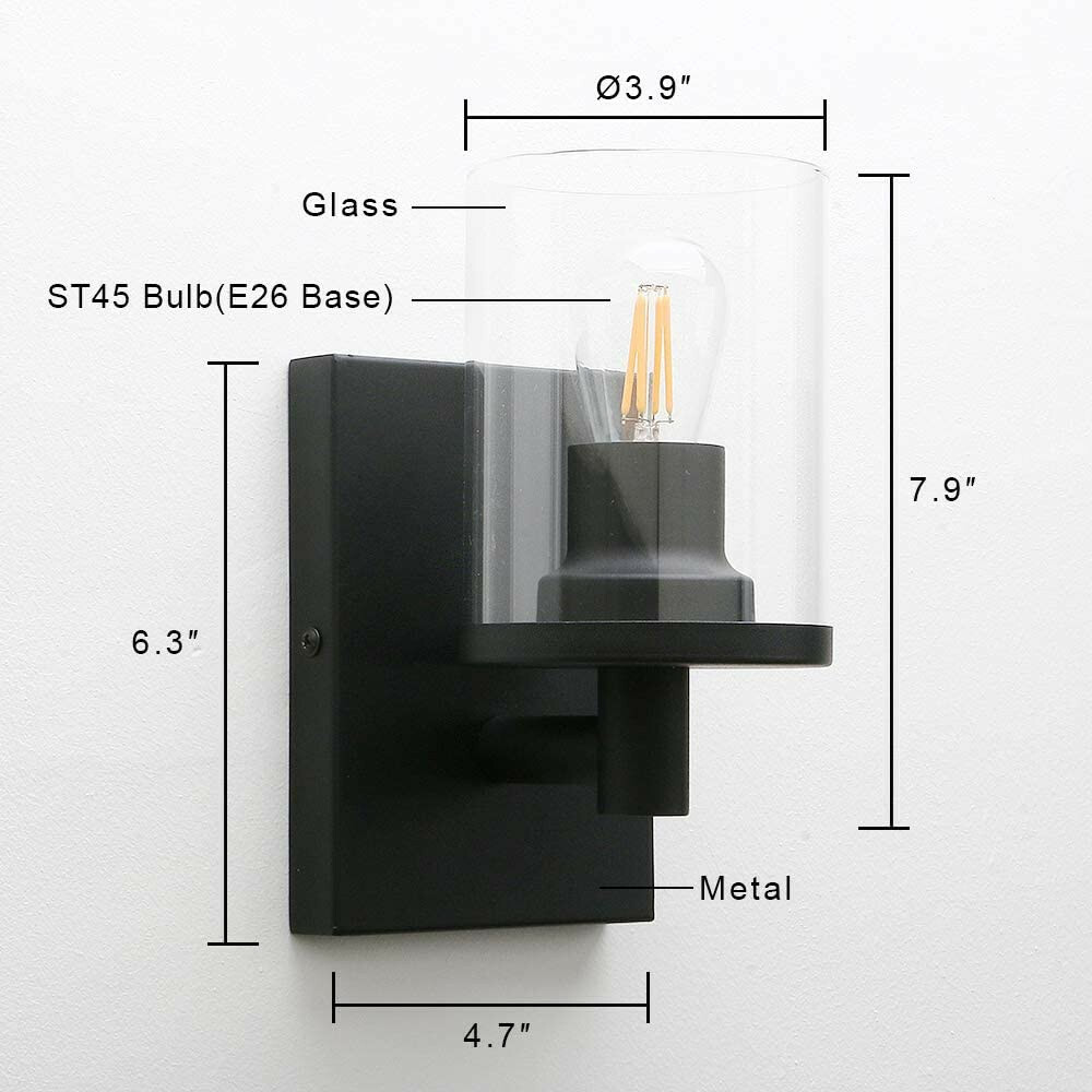 Pathson Vintage Wall Sconce Bathroom Wall Light Industrial Wall Mount Light