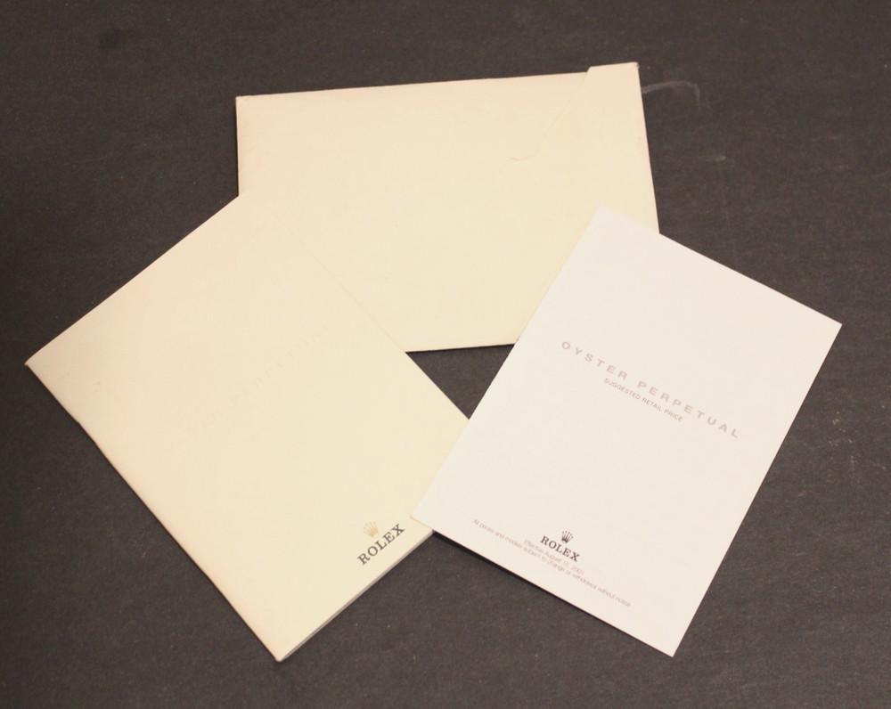 Rolex Paperwork Pricelist Catalog