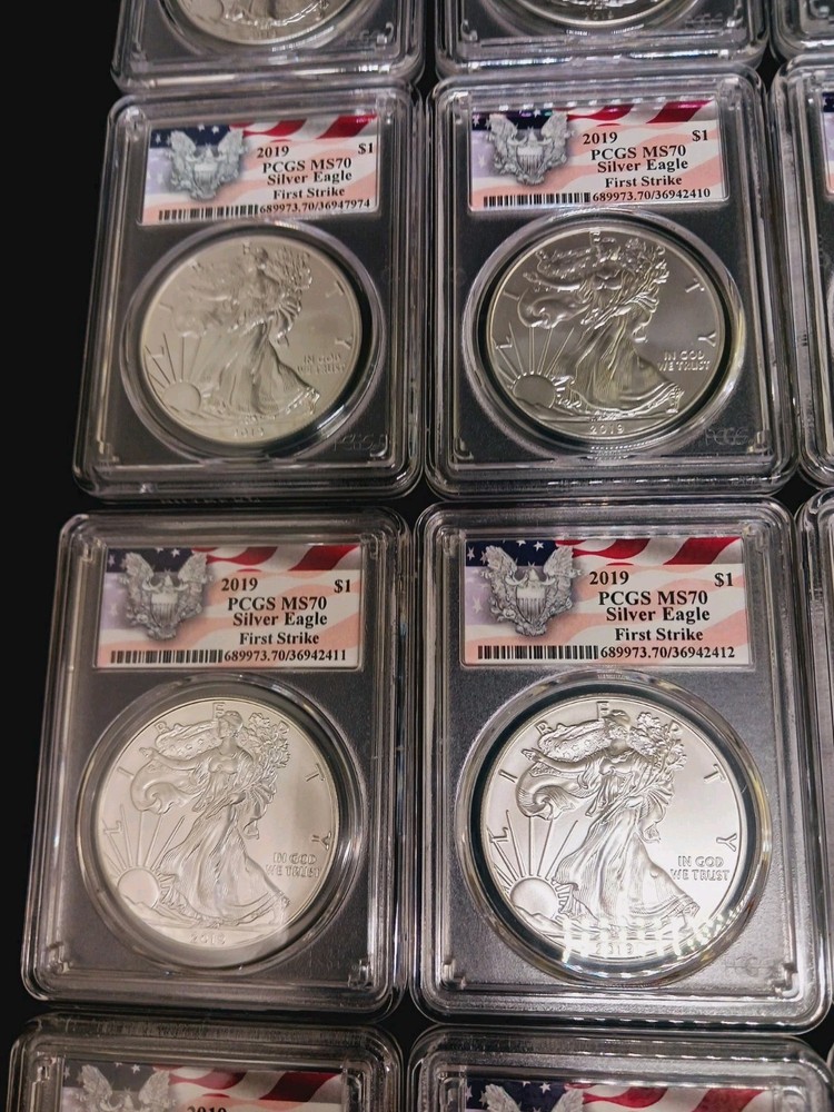 (40)2019 PCGS MS70 Silver Eagle First Strike-$190 EACH