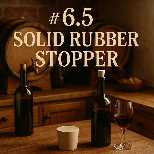 LD Carlson No. 6.5 Solid Rubber Stopper