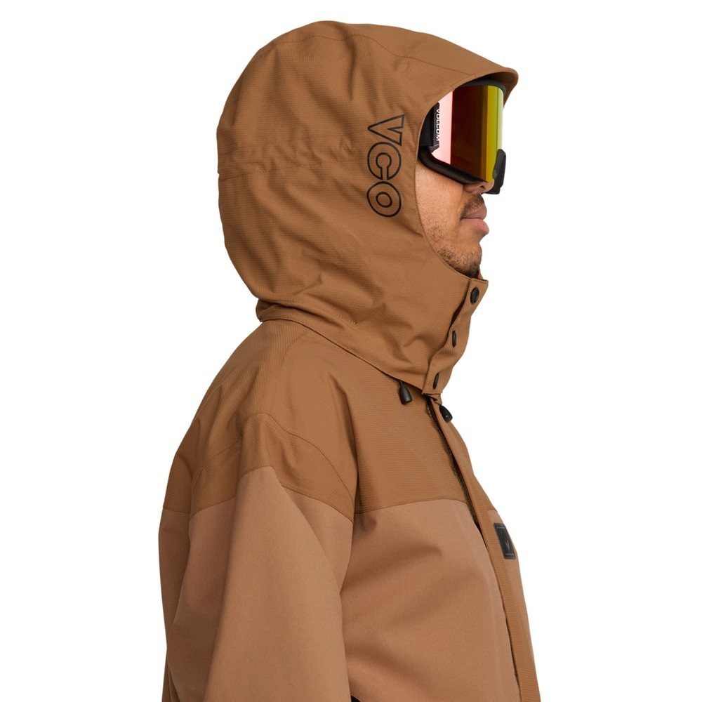 Volcom Kleveland Men's Winter Jacket, Terra Brown, Medium