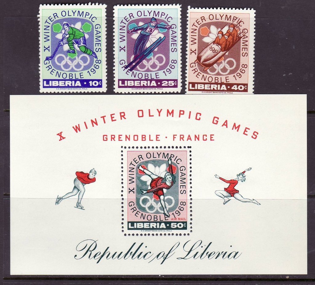 Liberia # 473-75 & C178 MNH Complete Olympics Sports