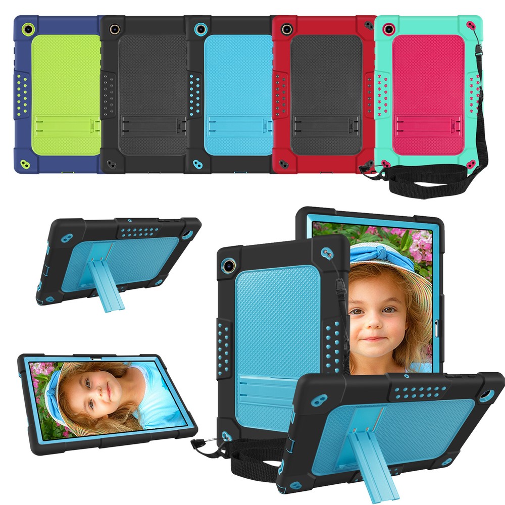For Samsung Galaxy Tab A8 Tablet Hybrid Shockproof Case with Screen Protector