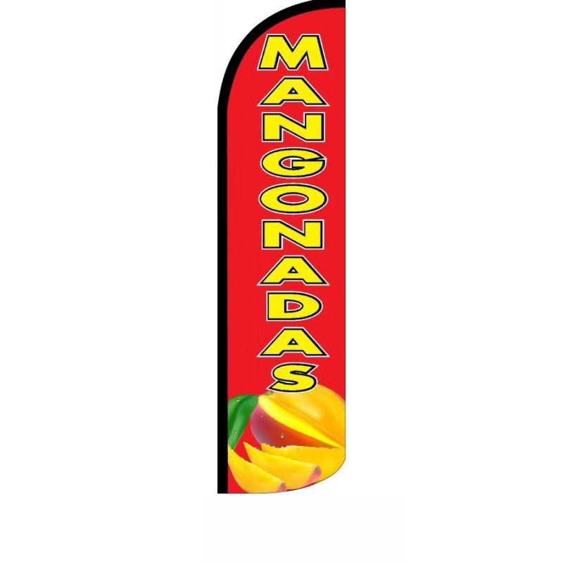 Mangonadas Flag Flutter Feather Banner Swooper Extra Wide Windless