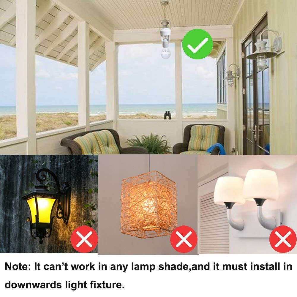 Energy Efficient E26/E27 Motion Activated Light Socket for Convenient Indoor Use